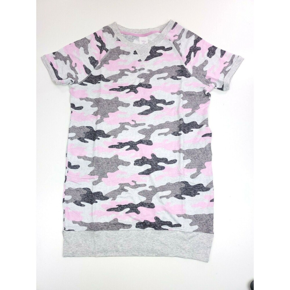 Secret Treasures Women's Stretch Sleepshirt Nightgown Small Pink Gray Camo NWT